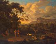 Heusch Jacob de Landscape with Dancing Shepherdesses  - Hermitage